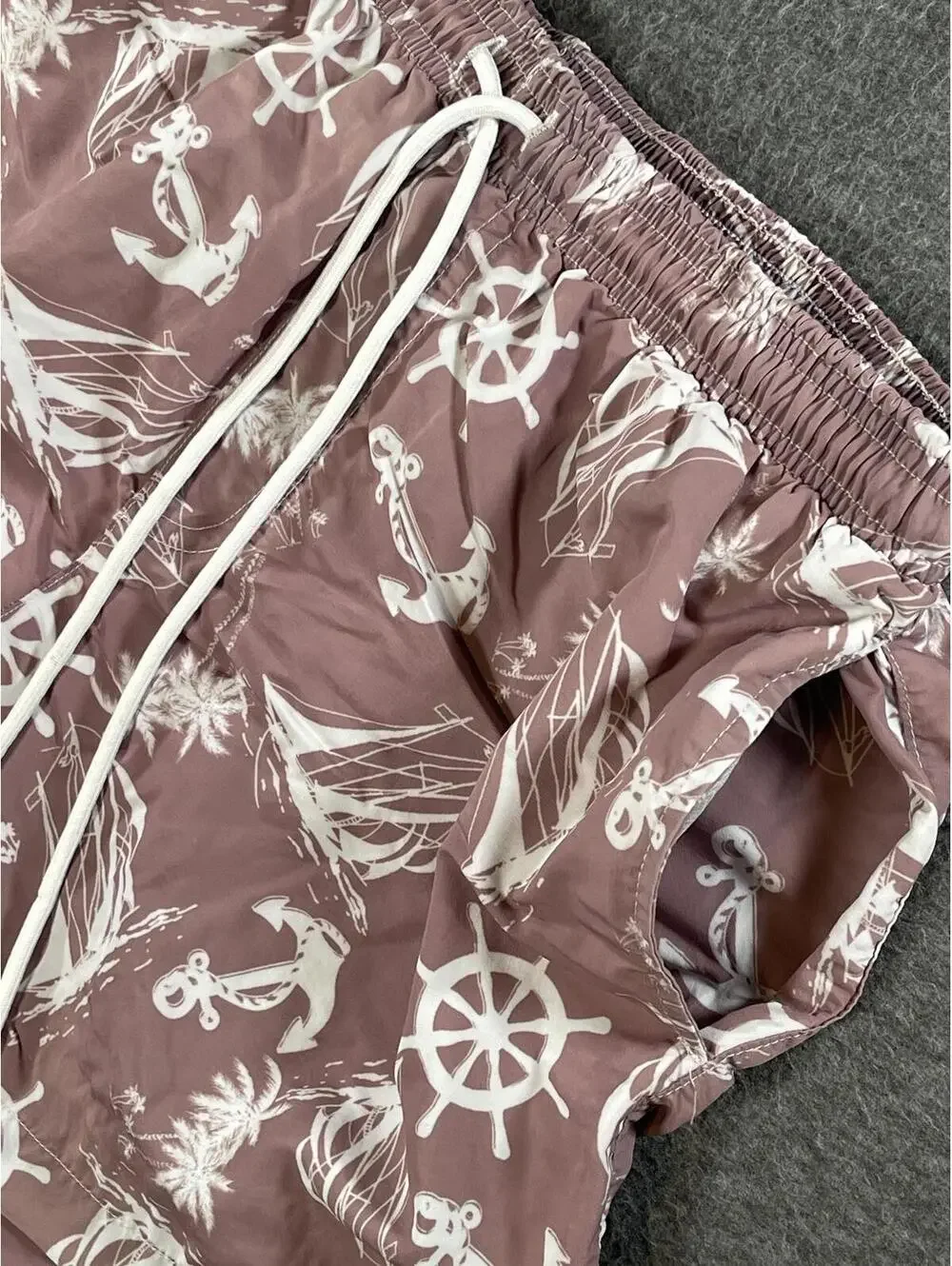 Bearbottom Men's Nautical Print Swim Trunks 5